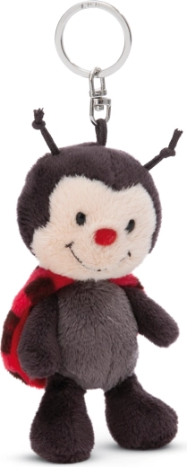 Nici pluche sleutelhanger lieveheersbeestje 10 cm Green