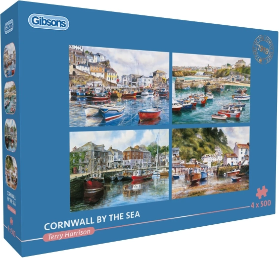 GIBSONS puzzel Cornwall aan zee – 4×500 stukjes