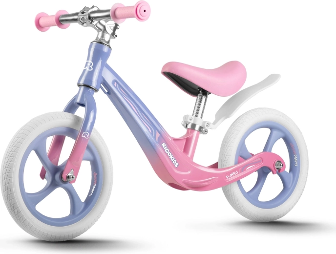 Loopfiets voor kinderen Ricokids Funnu magnesium 12” met EVA-wielen