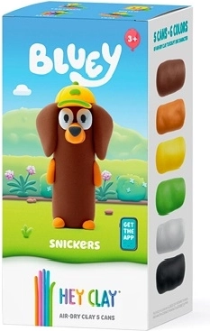 Hey Clay Bluey Snickers – set met 5 potjes