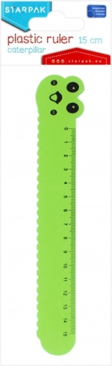 Kunststof liniaal kikker 15 cm