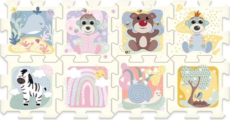 Schuimvloer-puzzel BOBASKI I MIŚ voor baby’s 0+