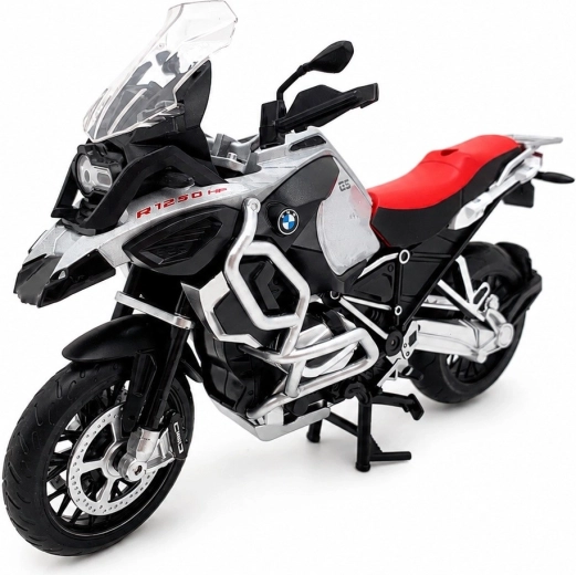 Motorfietsmodel MSZ BMW R1250GS Adventure zilver 1:12 - 1 stuk