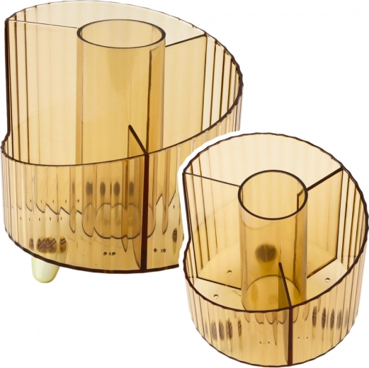 Organizer voor schoolbenodigdheden doorzichtig geel