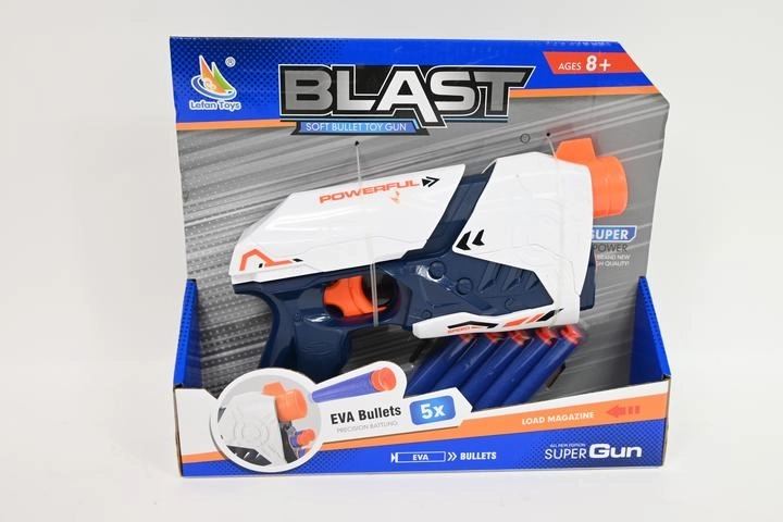 Blast-pistool voor schuimpijltjes