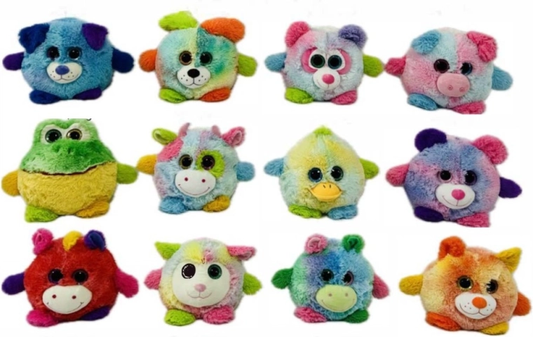 Pluche bal met grote ogen 19 cm