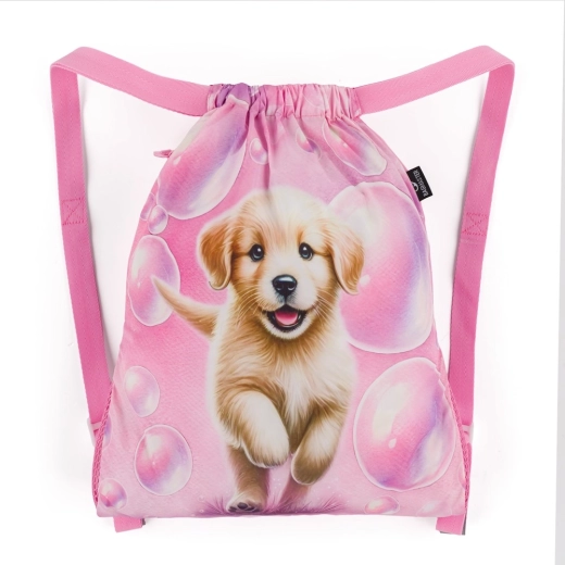 Bagmaster schoolzak voor gymschoenen en gymspullen Lumi met hondje