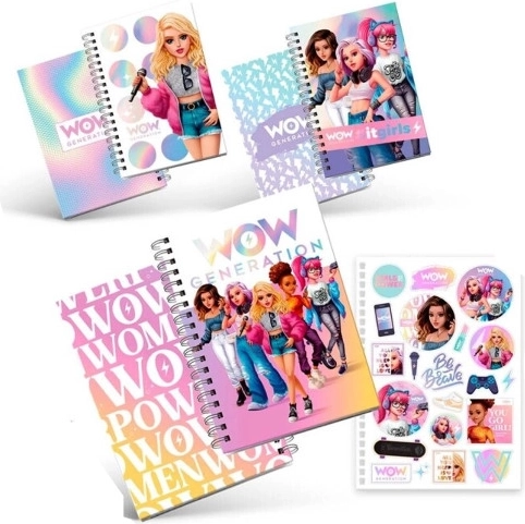 Ringband schrift A5 80 vellen in harde kaft WOW Generation Kids