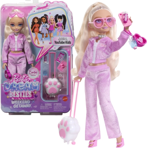 Barbie Dream Besties Barbie „Malibu“ weekendje weg – modepop met accessoires