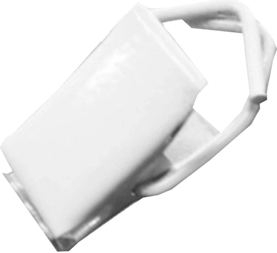 Metalen gordijnklem, wit (25 stuks)