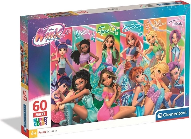 Puzzel Clementoni SuperColor Maxi Winx Club 60 stukjes