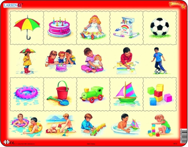 LARSEN puzzel: Wat hoort bij wat? 10 stukjes