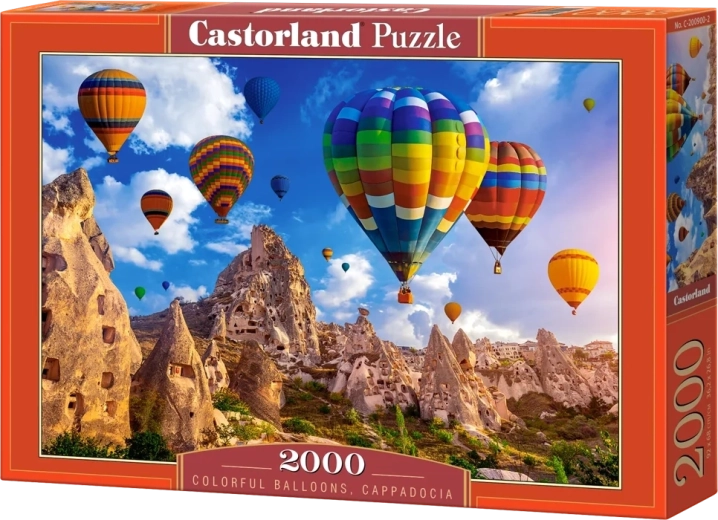 Kleurrijke ballonnen Cappadocië - Castorland puzzel 2000 stukjes