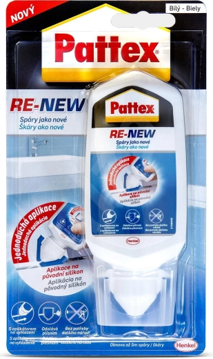 Herstel-siliconen wit 80 ml PATTEX RE-NEW