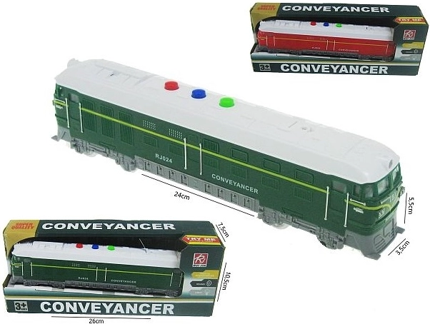 Kinderspeelgoedlocomotief met licht- en geluidseffecten, 24 cm