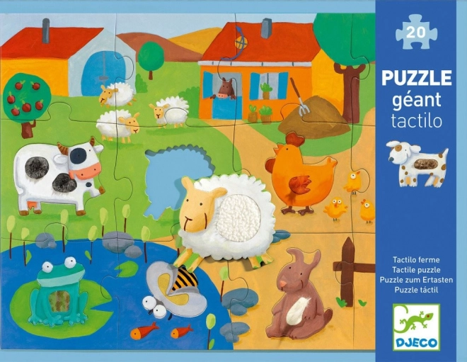 Djeco voel-puzzel boerderij