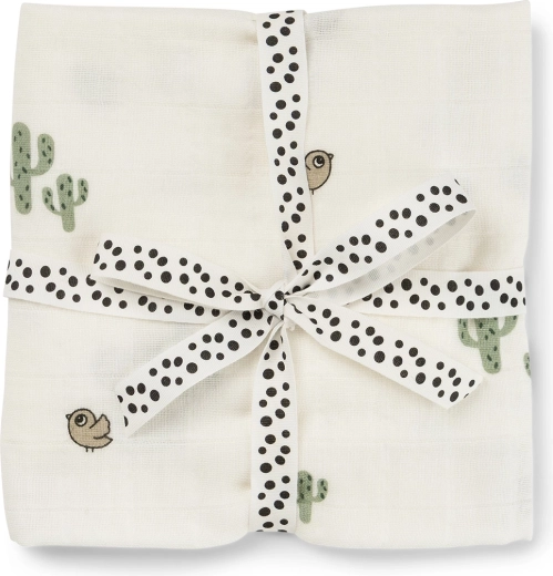 Done by Deer inbakeringsdoek van mousseline Lalee, zandkleur