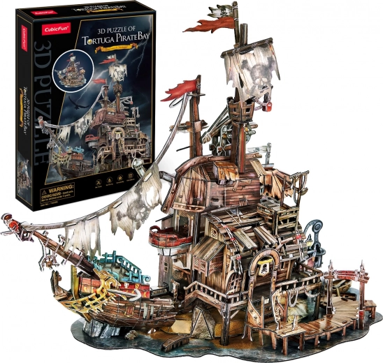 3D-puzzel Piratenhaven Tortuga 218 stukjes