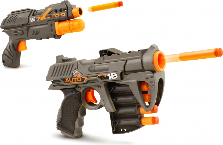 Schuimdartpistolen Blackfire Auto Scout en Echo‑1, 21 cm, set van 2