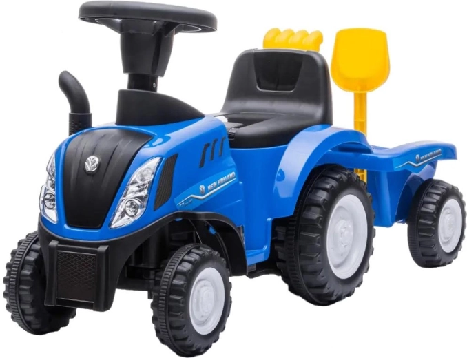 New Holland T7-looptractor voor kinderen met afneembare aanhanger