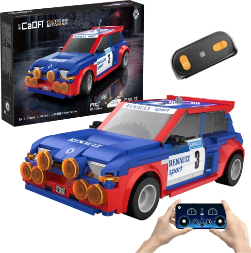 Bouwset CaDA RC auto RENAULT 5 Maxi Turbo 1:20 (282 stukjes)