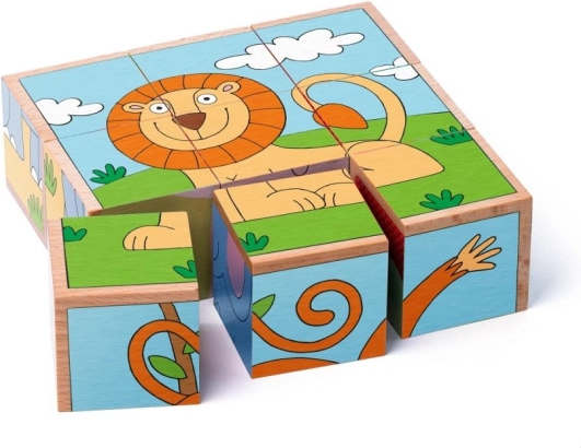 Puzzelblokken exotische dieren