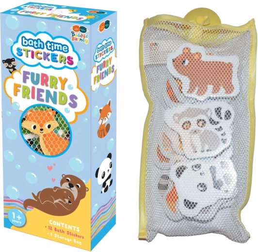 Buddy & Barney badstickers – pluisjes