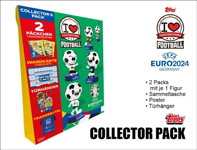Topps UEFA EURO 2024 I Love Football – officiële 3D-verzamelfiguurtjes