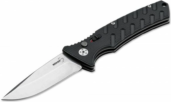 Automatisch mes Böker Plus Strike Drop Point Black, 8,5 cm