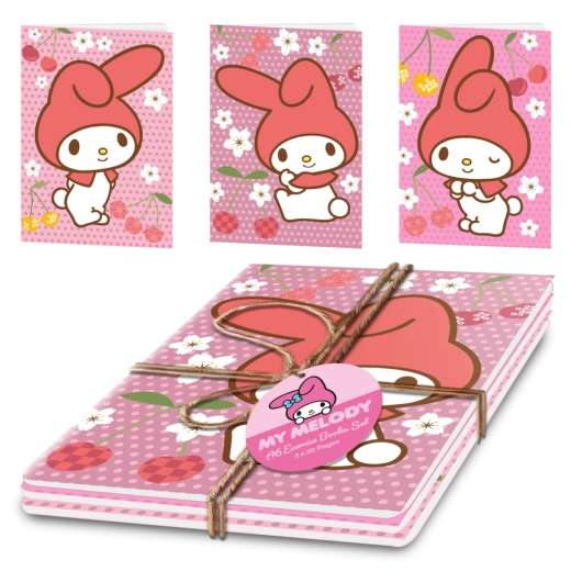 My Melody set schriften A5 (3 stuks)