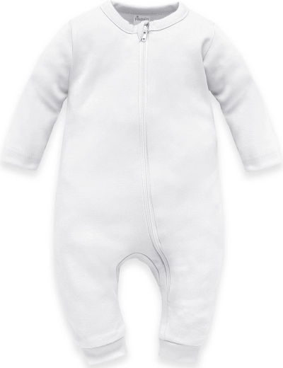 Pinokio baby overall met rits zonder voetjes Lovely Day wit, maat 56