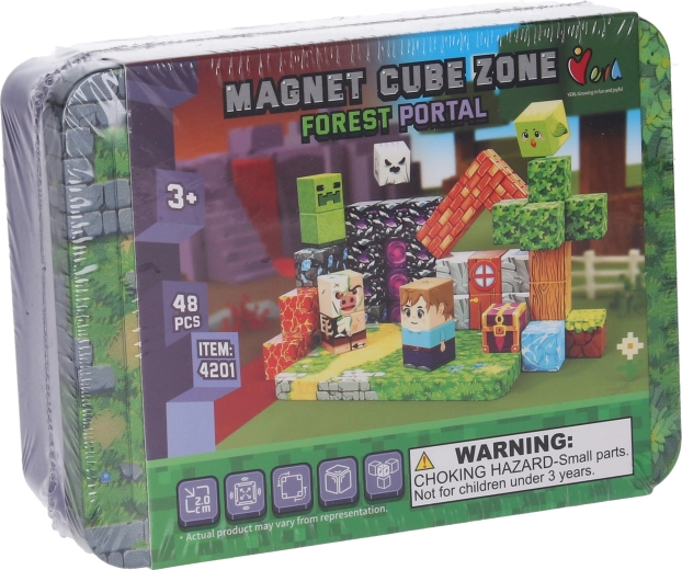 Magnetische bouwset Forest Portal, 48 stuks – Magnet Cube Zone