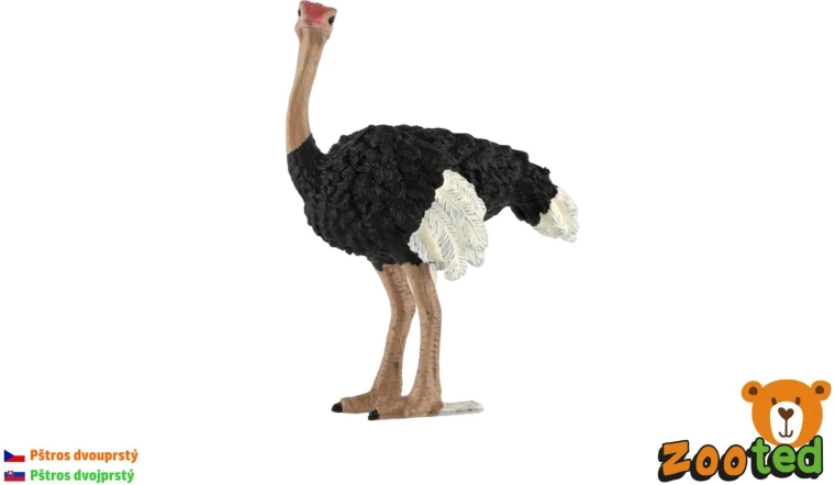 Figuur van een struisvogel van 11 cm
