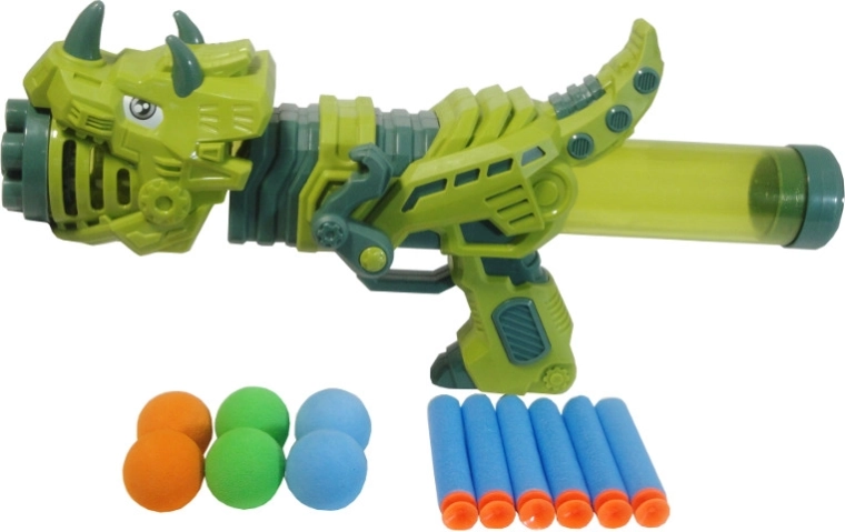 Kinder dinosaurus-werper met foam munitie