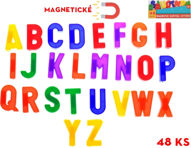 Magnetische letters voor kinderen, set van 48 stuks