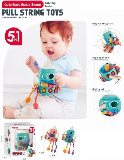 Sensorische rammelaar-fles voor kinderen