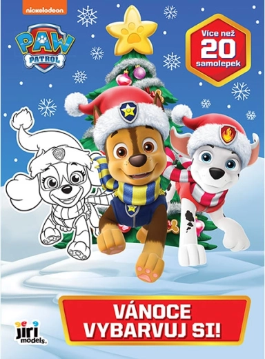 Kleur mee! PAW Patrol – kerstkleurplaten met stickers