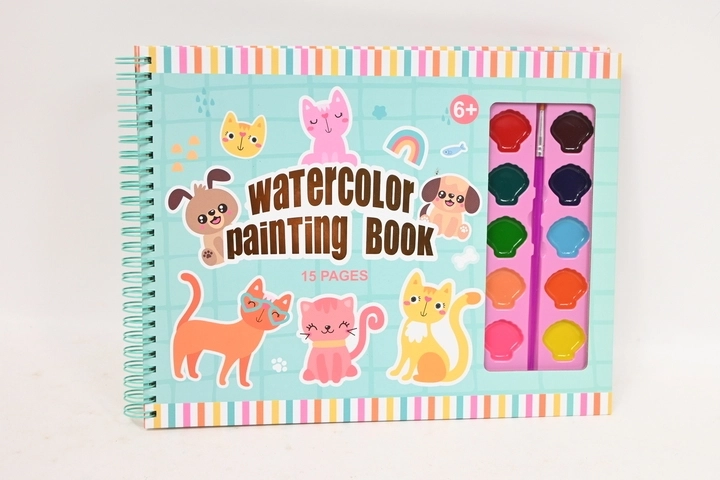 Stnux kleurboek met waterverf – 10 kleuren