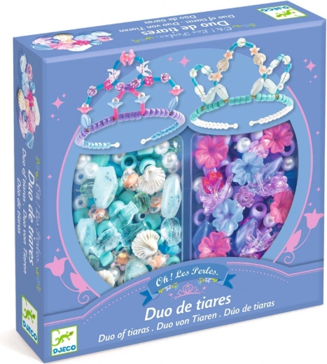 Set voor het maken van haarbanden Djeco - blauw