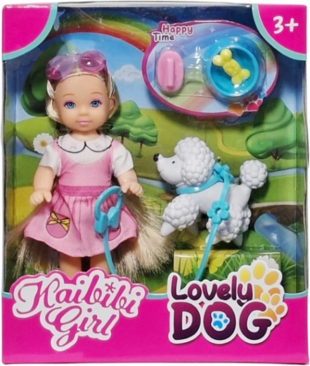 Pop met hondje en accessoires