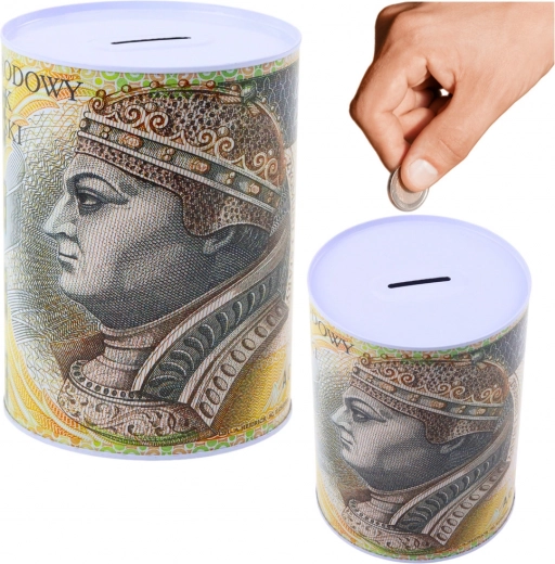 Metalen spaarpot bankbiljet 200 PLN 16×12 cm