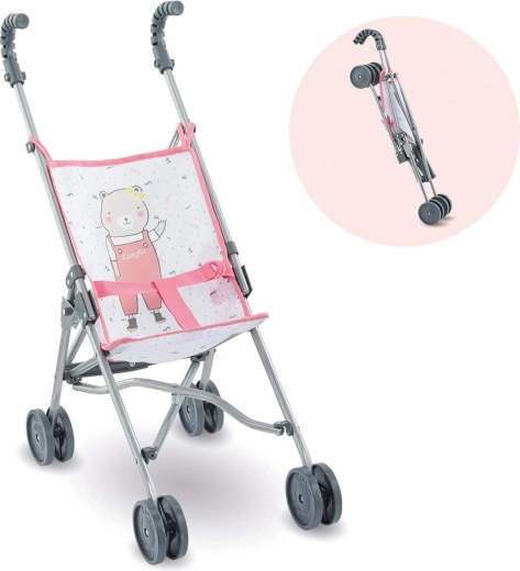 Corolle opvouwbare poppenwagen voor poppen 36–42 cm roze