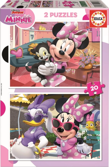 Educa-puzzel Minnie 2x20 stukjes
