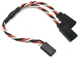 Y-splitkabel voor Futaba-servo 30 cm (getwist) - 1 stuk