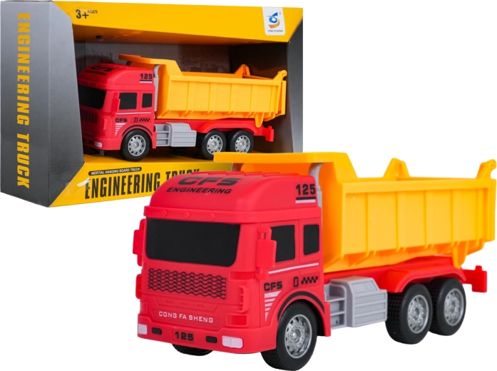 Grote rode kiepwagen voor kinderen