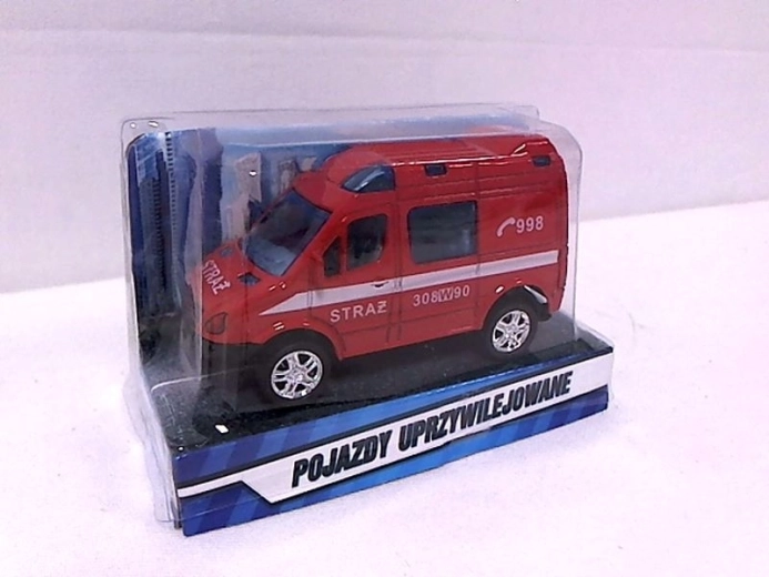 Mini brandweerbusje 8 cm