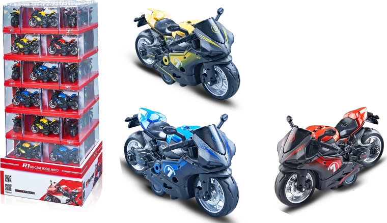 Metalen modelmotor DUCATI 1:16 – 3 varianten