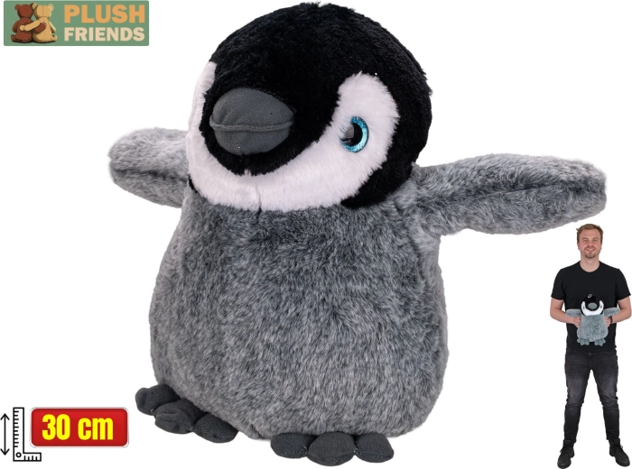Plush Friends pluchen pinguïn 30 cm
