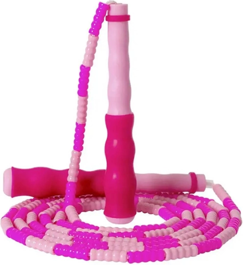 Merco kinderspringtouw met kralen roze 2,8 m - 1 stuk