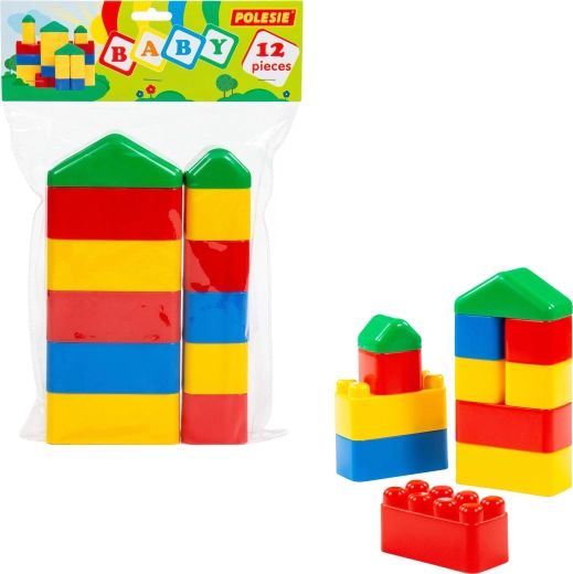 Kinderbouwblokken Baby 12 stuks